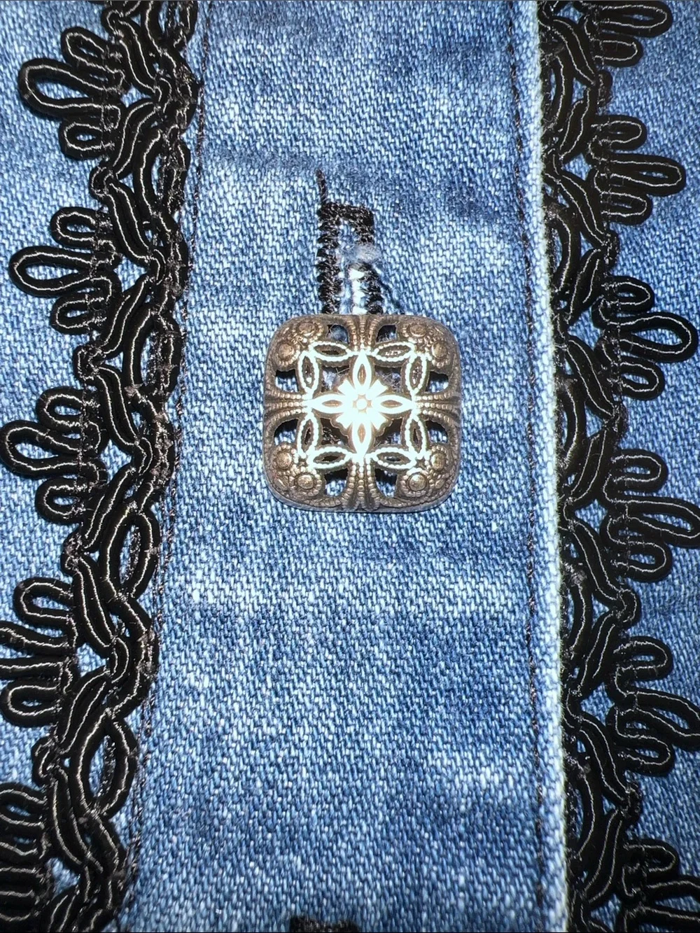 Vintage SF BLUES Denim Set - Classic Blue with Black Trim